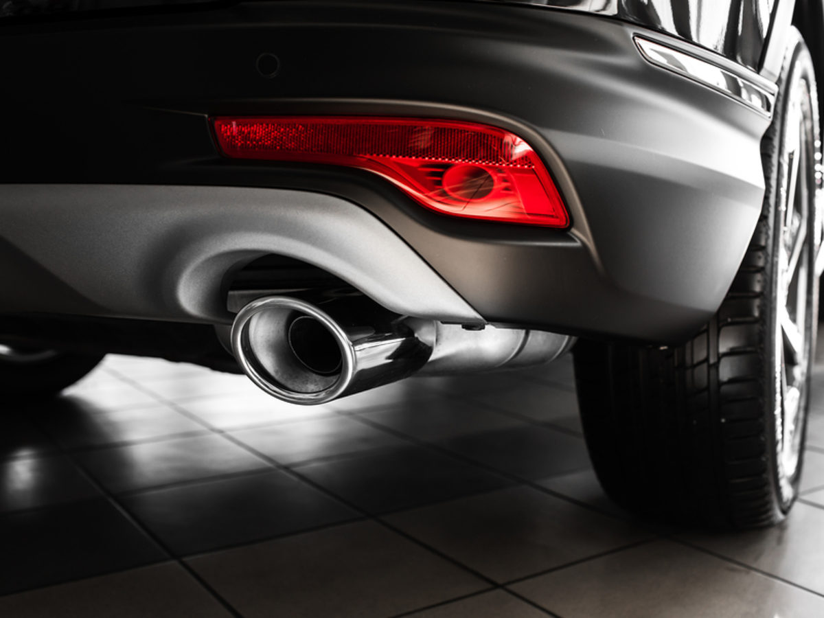 slip on car exhaust