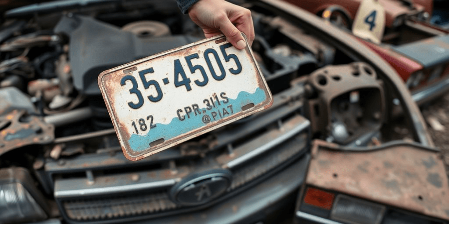 License Plates After Junking a Car