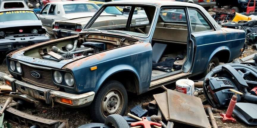 Junking a Wheel-less Car: Your Options
