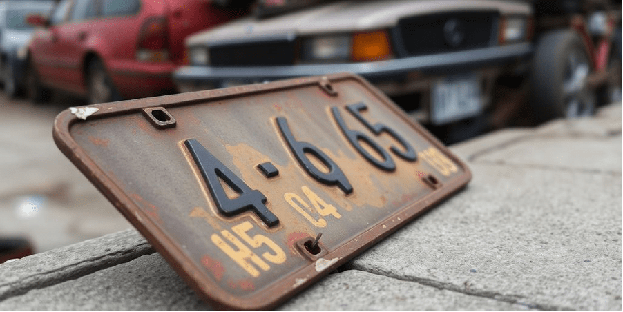 License Plates After Junking a Car